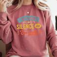 I'm Fluent In Silence And Eye-Rolls Introverts Comfort Colors Sweatshirt Crimson I'm Fluent In Silence And Eye-Rolls Introverts Comfort Colors Sweatshirt Crimson