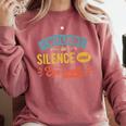 I'm Fluent In Silence And Eye-Rolls Introverts Premium Comfort Colors Sweatshirt Crimson