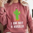 I'm Not A Hugger Cactus Not a Hugger Introvert Cute Comfort Colors Sweatshirt Crimson I'm Not A Hugger Cactus Not a Hugger Introvert Cute Comfort Colors Sweatshirt Crimson