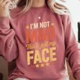 I'm Not Mad This Is Just My Face Introvert Comfort Colors Sweatshirt Crimson