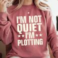I'm Not Quiet I'm Plotting I Introvert Comfort Colors Sweatshirt Crimson I'm Not Quiet I'm Plotting I Introvert Comfort Colors Sweatshirt Crimson