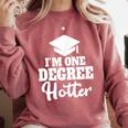 I'm One Degree Hotter Graduation Gag Seniors T-Shirt Comfort Colors Sweatshirt Crimson