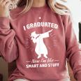 Now I'm Like Smart And Stuff Funny Graduation Tshirt Comfort Colors Sweatshirt Crimson
