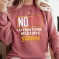 International Relations Major Student Shirt Graduation Comfort Colors Sweatshirt Crimson