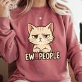 Introvert Anime Cat Ew People Comfort Colors Sweatshirt Crimson Introvert Anime Cat Ew People Comfort Colors Sweatshirt Crimson