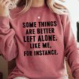 Introvert Antisocial Some Things Are Better Left Alone Comfort Colors Sweatshirt Crimson Introvert Antisocial Some Things Are Better Left Alone Comfort Colors Sweatshirt Crimson
