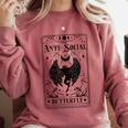 Introvert Apparel Emporium Mothman Tarot Card Antisocial Butterfly Cryptozoologist -Adults Grey Comfort Colors Sweatshirt Crimson Introvert Apparel Emporium Mothman Tarot Card Antisocial Butterfly Cryptozoologist -Adults Grey Comfort Colors Sweatshirt Crimson