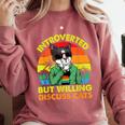 Introvert Cats Sarcasm Cat Lover Introverts Comfort Colors Sweatshirt Crimson