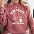 Introvert By Choice Introverted Comfort Colors Sweatshirt Crimson Introvert By Choice Introverted Comfort Colors Sweatshirt Crimson