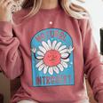 Introvert Cute Anti-Social Shy Person Inner Strength Comfort Colors Sweatshirt Crimson
