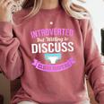 Introvert Hippie Mom Cloth Diapers Crunchy Mama Comfort Colors Sweatshirt Crimson Introvert Hippie Mom Cloth Diapers Crunchy Mama Comfort Colors Sweatshirt Crimson