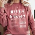 Introvert Label Antisocial Loner Socially Awkward Comfort Colors Sweatshirt Crimson Introvert Label Antisocial Loner Socially Awkward Comfort Colors Sweatshirt Crimson