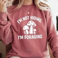 Introvert Mushroom Forager Humor Comfort Colors Sweatshirt Crimson Introvert Mushroom Forager Humor Comfort Colors Sweatshirt Crimson
