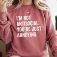 Introvert Quote Snarky Comfort Colors Sweatshirt Crimson Introvert Quote Snarky Comfort Colors Sweatshirt Crimson
