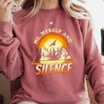 Introvert Relaxation Me Myself And Silence Mountain Vacation Comfort Colors Sweatshirt Crimson Introvert Relaxation Me Myself And Silence Mountain Vacation Comfort Colors Sweatshirt Crimson
