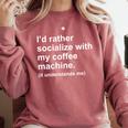 Introvert Sarcastic Coffee Lovers Comfort Colors Sweatshirt Crimson Introvert Sarcastic Coffee Lovers Comfort Colors Sweatshirt Crimson