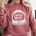 Introvert Space Helmet I Need Space Men Women Comfort Colors Sweatshirt Crimson Introvert Space Helmet I Need Space Men Women Comfort Colors Sweatshirt Crimson