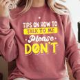 Introvert Tips On How To Talk To Me Please Don't Antisocial Comfort Colors Sweatshirt Crimson Introvert Tips On How To Talk To Me Please Don't Antisocial Comfort Colors Sweatshirt Crimson