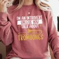 Im An Introvert Unless You Talk About Trombone Comfort Colors Sweatshirt Crimson Im An Introvert Unless You Talk About Trombone Comfort Colors Sweatshirt Crimson