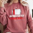 Introverted Please Wait Introvert Saying Sarcasm Comfort Colors Sweatshirt Crimson Introverted Please Wait Introvert Saying Sarcasm Comfort Colors Sweatshirt Crimson