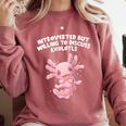 Introverted But Willing To Discuss Axolotl Salamander Raglan Baseball Tee Comfort Colors Sweatshirt Crimson Introverted But Willing To Discuss Axolotl Salamander Raglan Baseball Tee Comfort Colors Sweatshirt Crimson