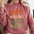Introverted But Willing To Discuss Bees Animal Meme Comfort Colors Sweatshirt Crimson Introverted But Willing To Discuss Bees Animal Meme Comfort Colors Sweatshirt Crimson