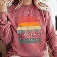 Introverted But Willing To Discuss Cats Comfort Colors Sweatshirt Crimson