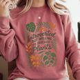 Introverted But Willing To Discuss Plants Botanical Comfort Colors Sweatshirt Crimson Introverted But Willing To Discuss Plants Botanical Comfort Colors Sweatshirt Crimson