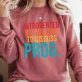 Introverted But Willing To Discuss Prog Rock Music Lover Comfort Colors Sweatshirt Crimson Introverted But Willing To Discuss Prog Rock Music Lover Comfort Colors Sweatshirt Crimson