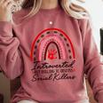 Introverted But Willing To Discuss Serial Killers True Crime Comfort Colors Sweatshirt Crimson Introverted But Willing To Discuss Serial Killers True Crime Comfort Colors Sweatshirt Crimson