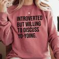 Introverted Yoyo Toy Player Yo-Yo Introvert Comfort Colors Sweatshirt Crimson Introverted Yoyo Toy Player Yo-Yo Introvert Comfort Colors Sweatshirt Crimson