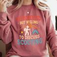 Introvert's Scouting Passion Comfort Colors Sweatshirt Crimson Introvert's Scouting Passion Comfort Colors Sweatshirt Crimson