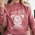 Introverts Unite Anti-Social Shy Person Joke Comfort Colors Sweatshirt Crimson