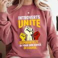 Introverts Unite Introvert Antisocial Anti Social Comfort Colors Sweatshirt Crimson Introverts Unite Introvert Antisocial Anti Social Comfort Colors Sweatshirt Crimson