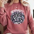 Introverts Unite Quirky Solitude Comfort Colors Sweatshirt Crimson Introverts Unite Quirky Solitude Comfort Colors Sweatshirt Crimson