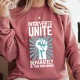 Introverts Unite Separately In Your Own Homes Shirt Premium Tri-Blend Comfort Colors Sweatshirt Crimson Introverts Unite Separately In Your Own Homes Shirt Premium Tri-Blend Comfort Colors Sweatshirt Crimson