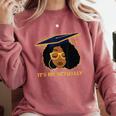 Its Doctor Actually Graduation Healthcare Afro Women Comfort Colors Sweatshirt Crimson