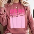 It's My Graduation Sign My Shirt Groovy Girls Graduation Comfort Colors Sweatshirt Crimson