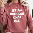 It's An Indoorsy Kinda Day Introvert Humor Sarcastic Gamer Comfort Colors Sweatshirt Crimson It's An Indoorsy Kinda Day Introvert Humor Sarcastic Gamer Comfort Colors Sweatshirt Crimson