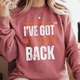 I’VE GOT MY OWN BACK INTROVERT Words On Back Comfort Colors Sweatshirt Crimson I’VE GOT MY OWN BACK INTROVERT Words On Back Comfort Colors Sweatshirt Crimson