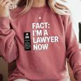 JD ESQ Law Graduate Fact I’m a Lawyer Now Graduation Comfort Colors Sweatshirt Crimson