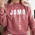 JOMO Joy Of Missing Out Sarcastic Introvert Comfort Colors Sweatshirt Crimson JOMO Joy Of Missing Out Sarcastic Introvert Comfort Colors Sweatshirt Crimson