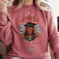 Juris Doctor Beauty Brains Juris Doctorate Graduation Comfort Colors Sweatshirt Crimson