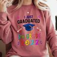I Just Graduated 5th Grade Graduation Class 2022 Graduate Comfort Colors Sweatshirt Crimson