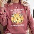 Just An Introvert Living In An Extrovert World Stickmen Comfort Colors Sweatshirt Crimson