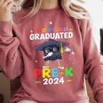 I Just Officially Graduated Pre k Graduation 2024 Pre-K Kids Comfort Colors Sweatshirt Crimson