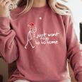 I Just Want To Go Ho Ho Home Christmas Introvert Comfort Colors Sweatshirt Crimson I Just Want To Go Ho Ho Home Christmas Introvert Comfort Colors Sweatshirt Crimson