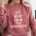 Keep Calm I'm An Engineer Engineer Graduation Comfort Colors Sweatshirt Crimson