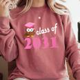 Kids Class Of 2031 Back To School Graduation T-Shirt Comfort Colors Sweatshirt Crimson