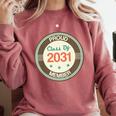 Kids Class Of 2031 Shirt Back To School Future Graduation Comfort Colors Sweatshirt Crimson